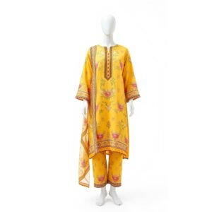 Printed Cotton 3-Piece Suit