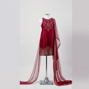 Raw Silk Festive 3-Piece Suit