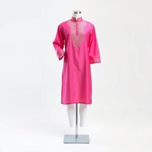 Silk Kurta with Gota Work